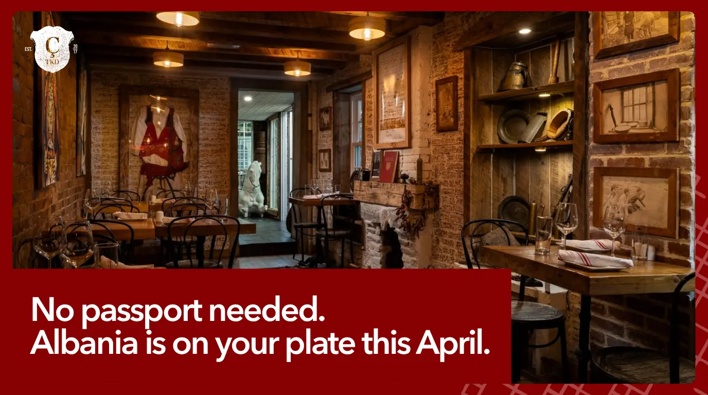 Albania is on your plate this April